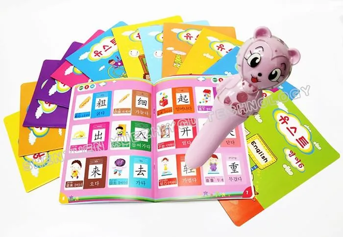 Presente de marketing caneta de leitura inteligente bebê plástico mp3 player crianças novidade brinquedo de voz