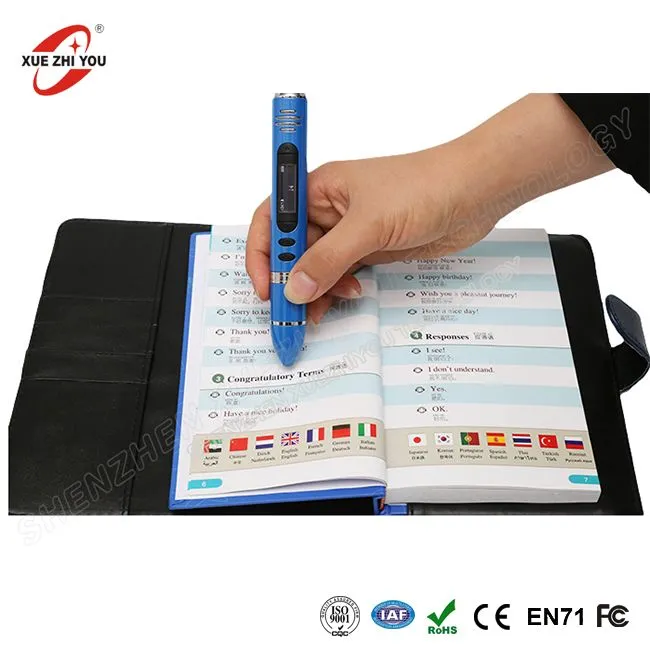 Melhor presente para crianças Natal e educação Livros de fala mágica Leitor e scanner de canetas