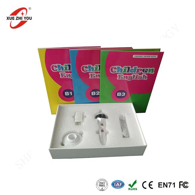 A pena lida plástica do ABS fala para fora livros