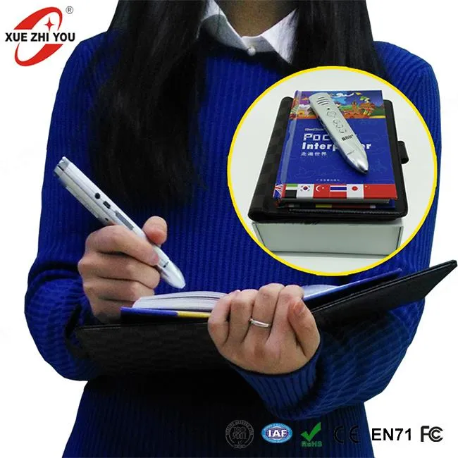 Caneta de leitura de tradução multilingue para adultos