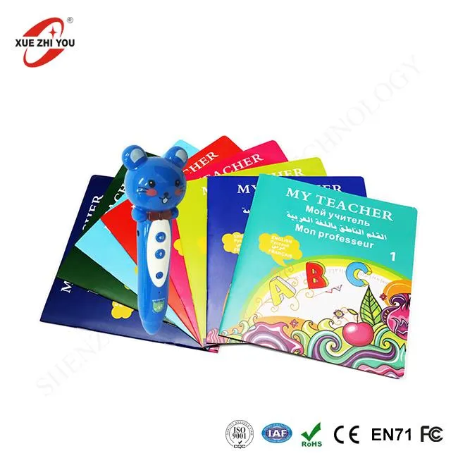 Aprendendo caneta de leitura educacional de brinquedos de áudio