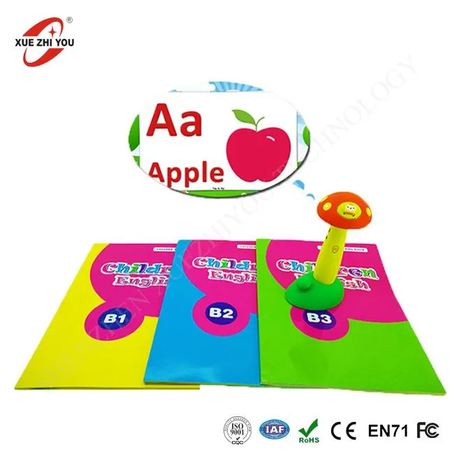 Falando, falando, caneta, com, inglês, som, livros