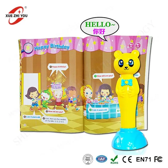 Toque caneta de leitura para aprender inglês